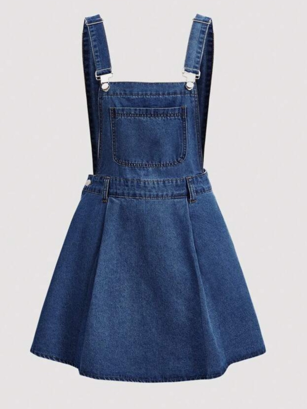 Blue Denim Bib Overall Dress